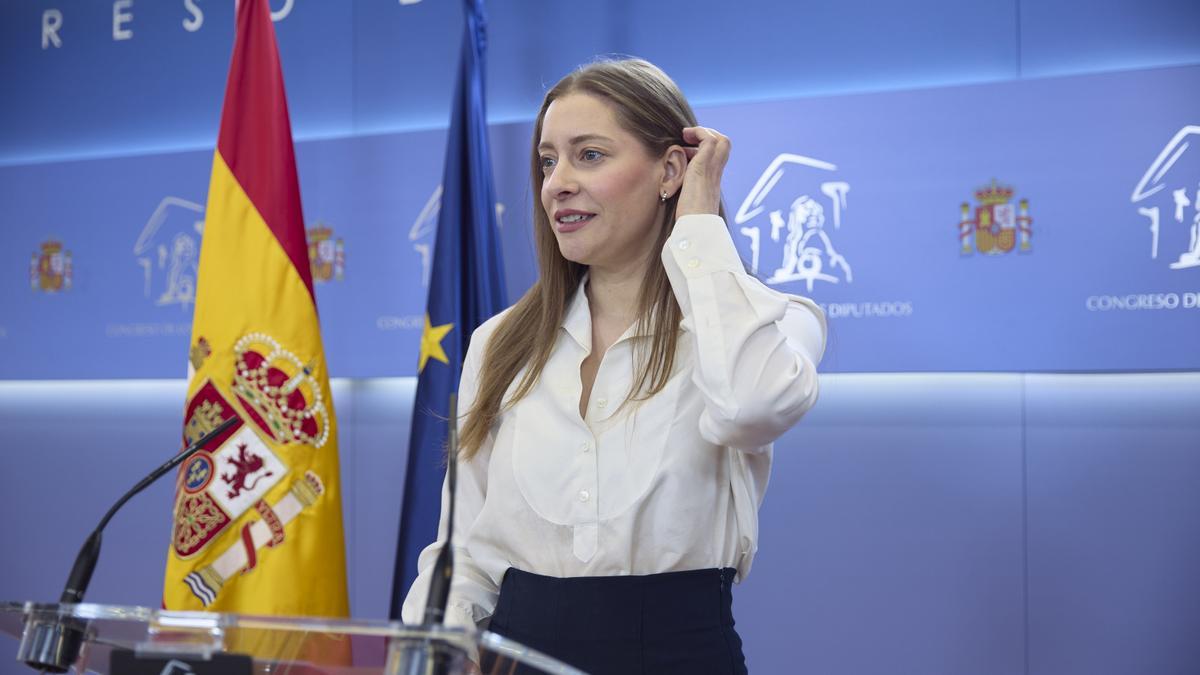 La portavoz del PP en el Congreso, Ester Muñoz, el 31 de marzo de 2026.