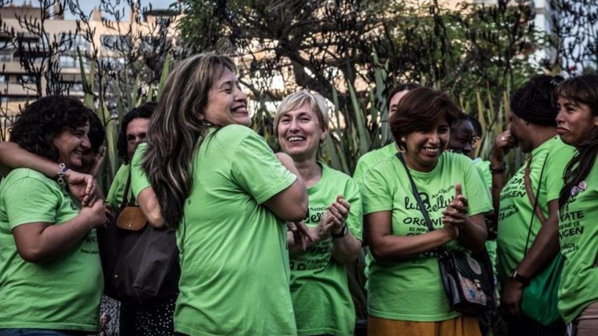 Imagen de archivo de una movilización de camareras de piso.