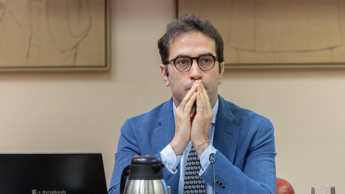 El ministro de Economía, Comercio y Empresa, Carlos Cuerpo, en el Congreso de los Diputados, a 21 de julio de 2025