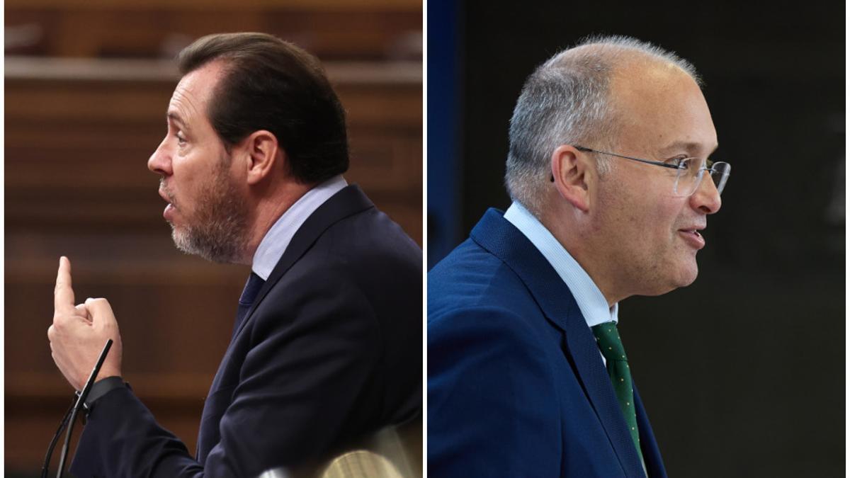 Óscar Puente y Miguel  Tellado, en imágenes de archivo.