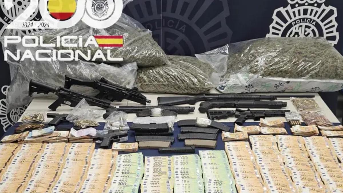 Droga, armas y dinero.