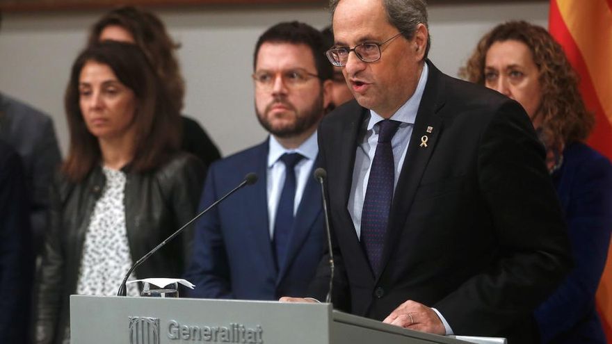 Torra rechaza la decisión del Supremo: "Soy diputado del Parlament y presidente de Cataluña"