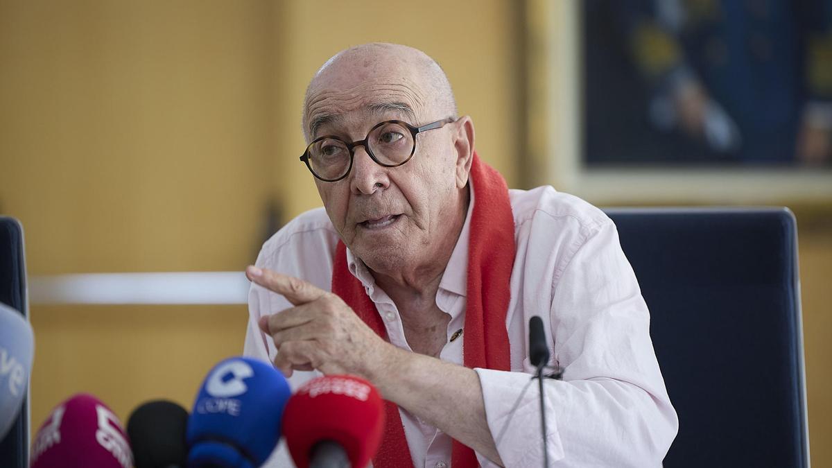 Rueda de prensa del alcalde de Noblejas (Toledo)