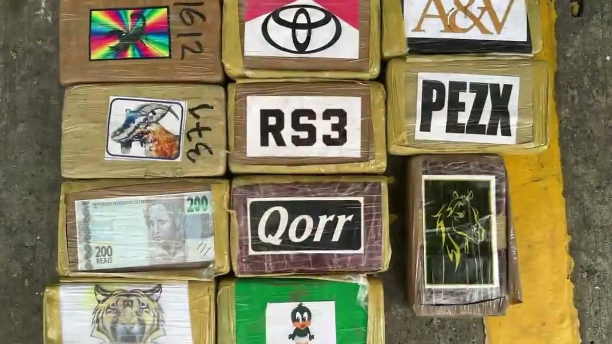 Paquetes de cocaína dirigidos a Barcelona a finales de 2024.