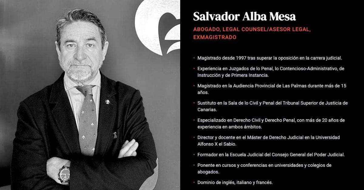El exjuez prevaricador Salvador Alba, inhabilitado como abogado por el recurso de Victoria Rosell