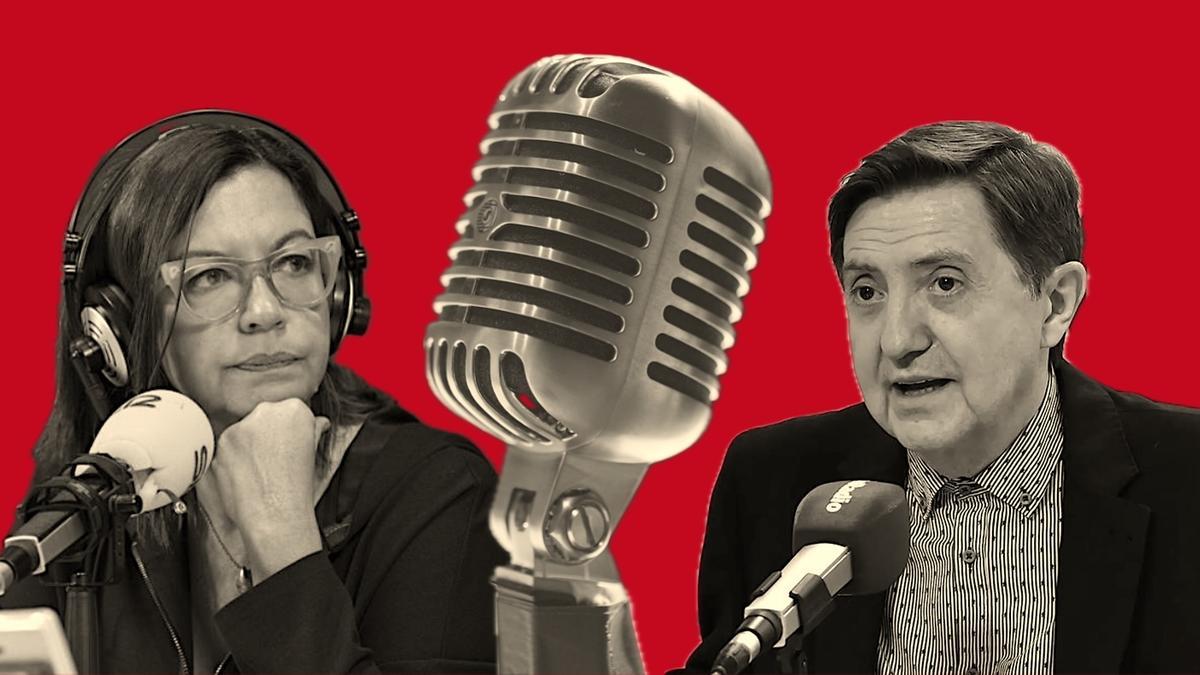 Angels Barceló y Federico Jiménez Losantos, referencias de las mañanas de la Cadena SER y EsRadio.