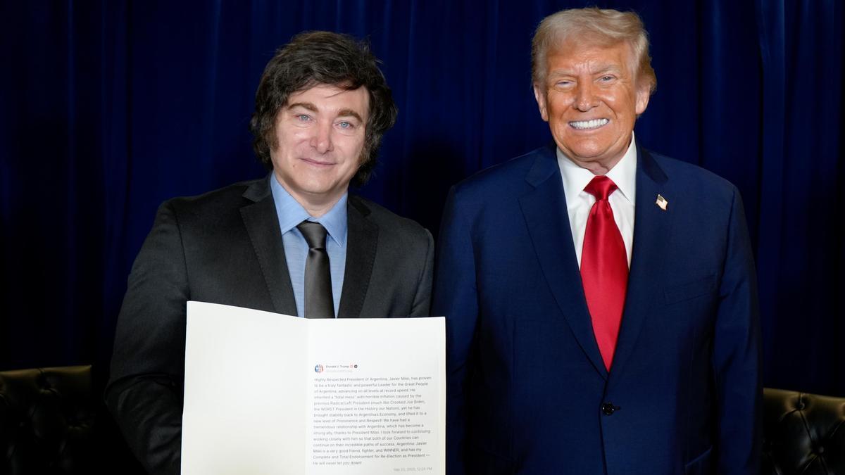 Javier Milei y Donald Trump.