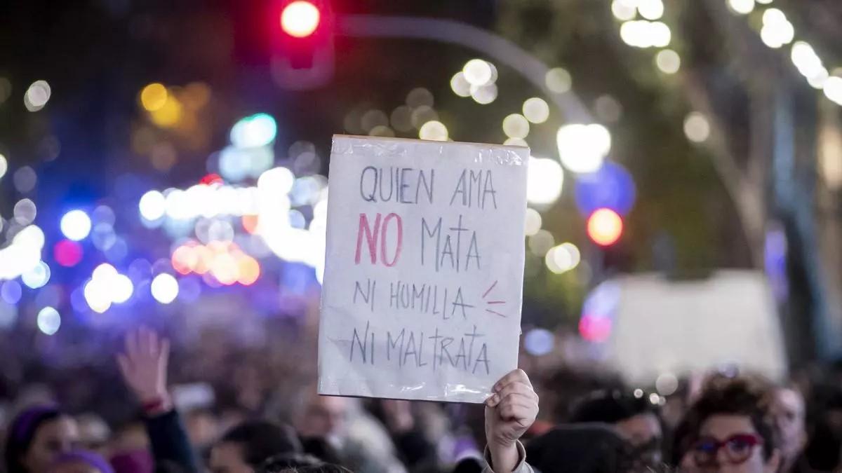 Manifestación del 25N contra la violencia de género.