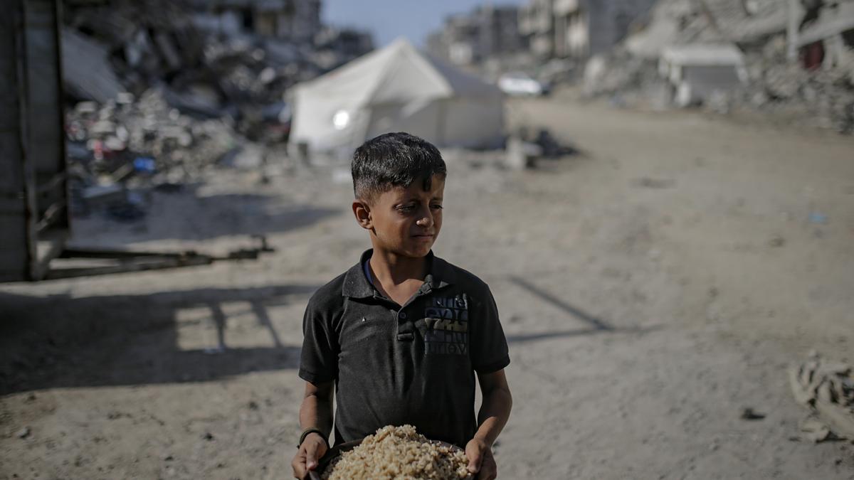 La OMS denuncia que la hambruna en Gaza sigue sin remitir tras el alto el fuego