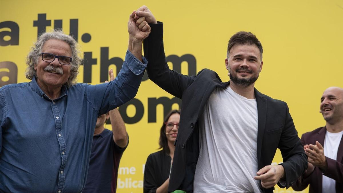 Joan Tardà y Gabriel Rufián, en una foto de archivo.