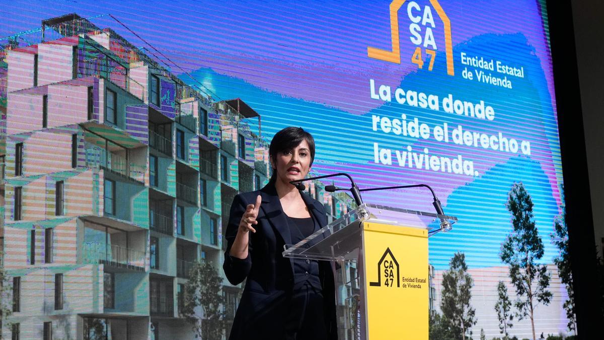 La ministra de Vivienda y Agenda Urbana, Isabel Rodríguez, presenta la Entidad Estatal de Vivienda.