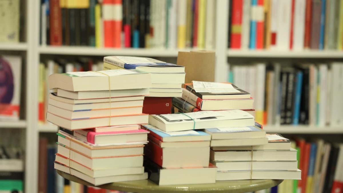 Libros en la librería 'Tipos infames' de Madrid