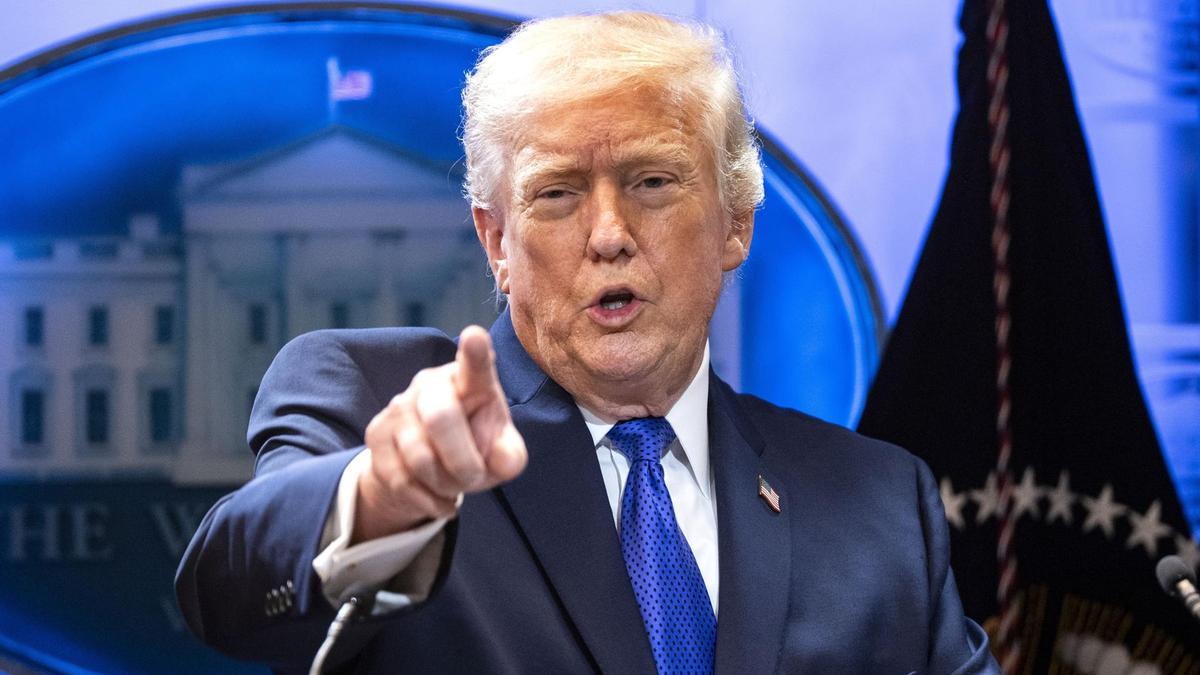 El presidente estadounidense, Donald Trump, ofrece una conferencia de prensa sobre la anulación de la mayoría de sus aranceles.