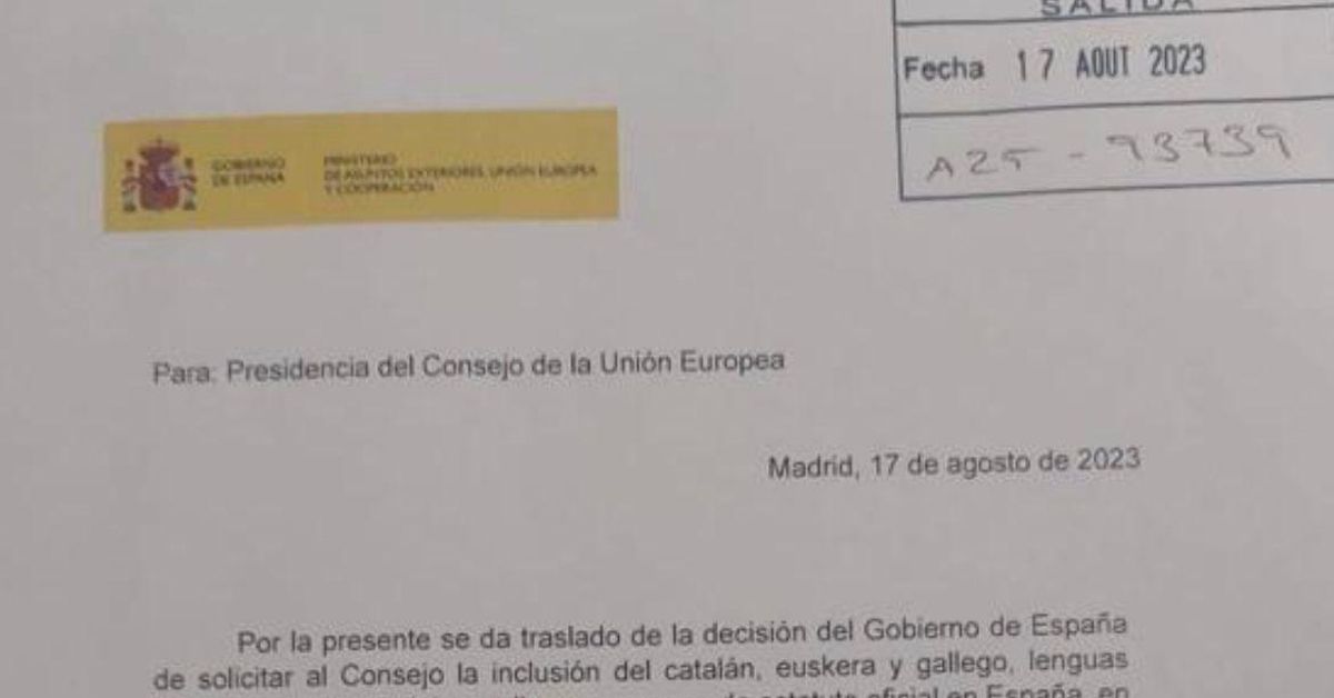 La carta de Albares a la UE sobre lenguas cooficiales: el "hecho ...