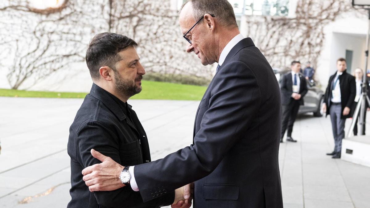 Merz recibe a Zelenski en Berlín