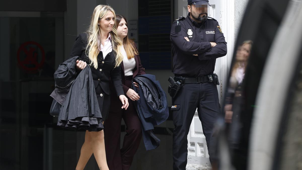 Claudia Montes sale del Tribunal Supremo (TS).