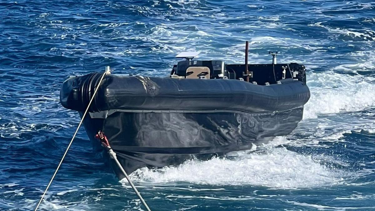 Una de las últimas narcolanchas intervenidas en Portugal.