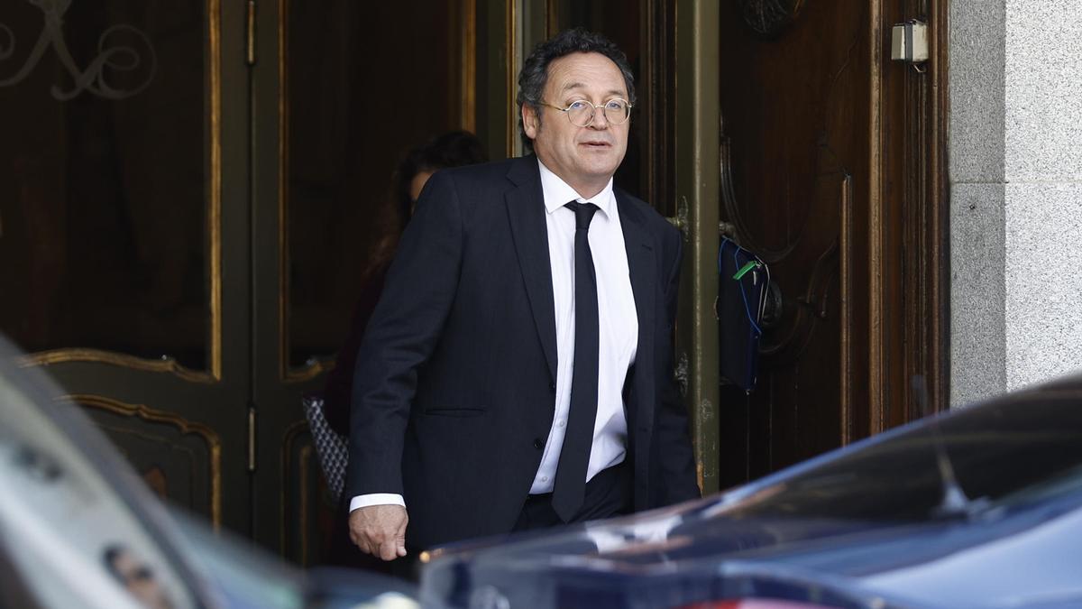 El fiscal general del Estado, Álvaro García Ortiz, sale del Tribunal Supremo, en la segunda sesión del juicio contra él por presunta revelación de secretos.