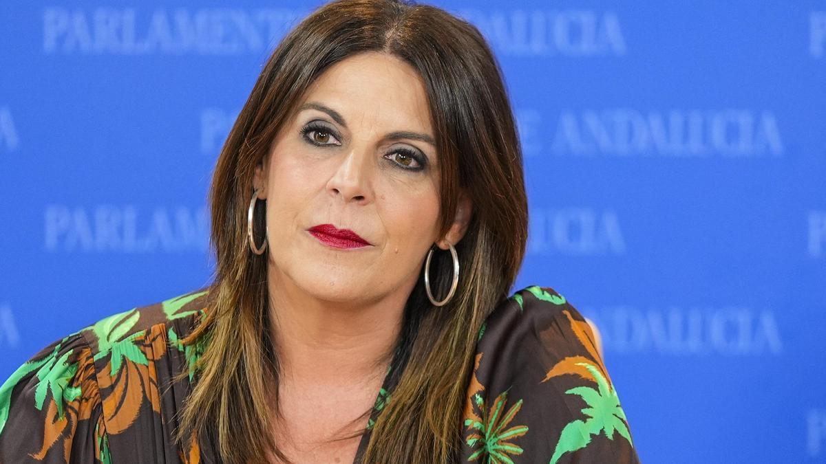 Ángeles Ferriz, en el Parlamento de Andalucía