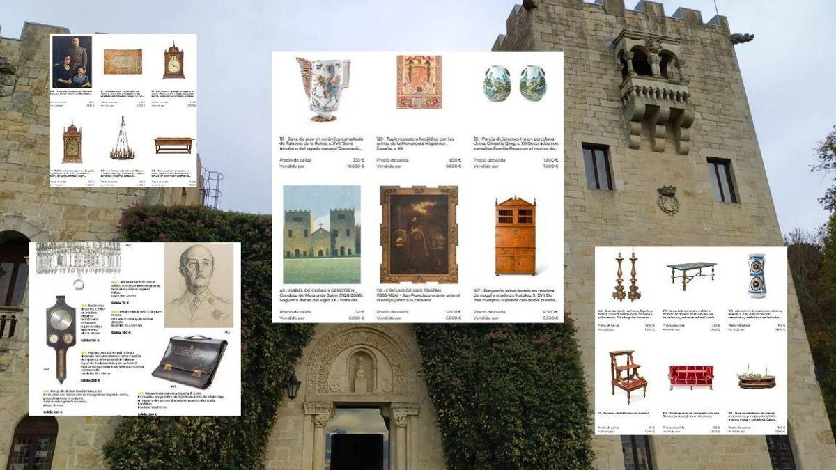 Los Franco hacen caja con los bienes de Meirás en una subasta de "mucho éxito": 10.000 euros por una jarra