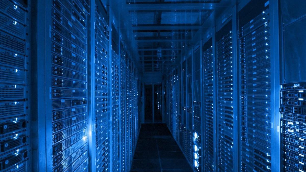 Un centro de datos en una imagen de archivo.