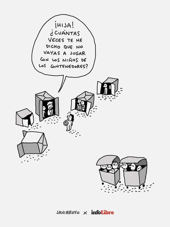 Los niños de los contenedores