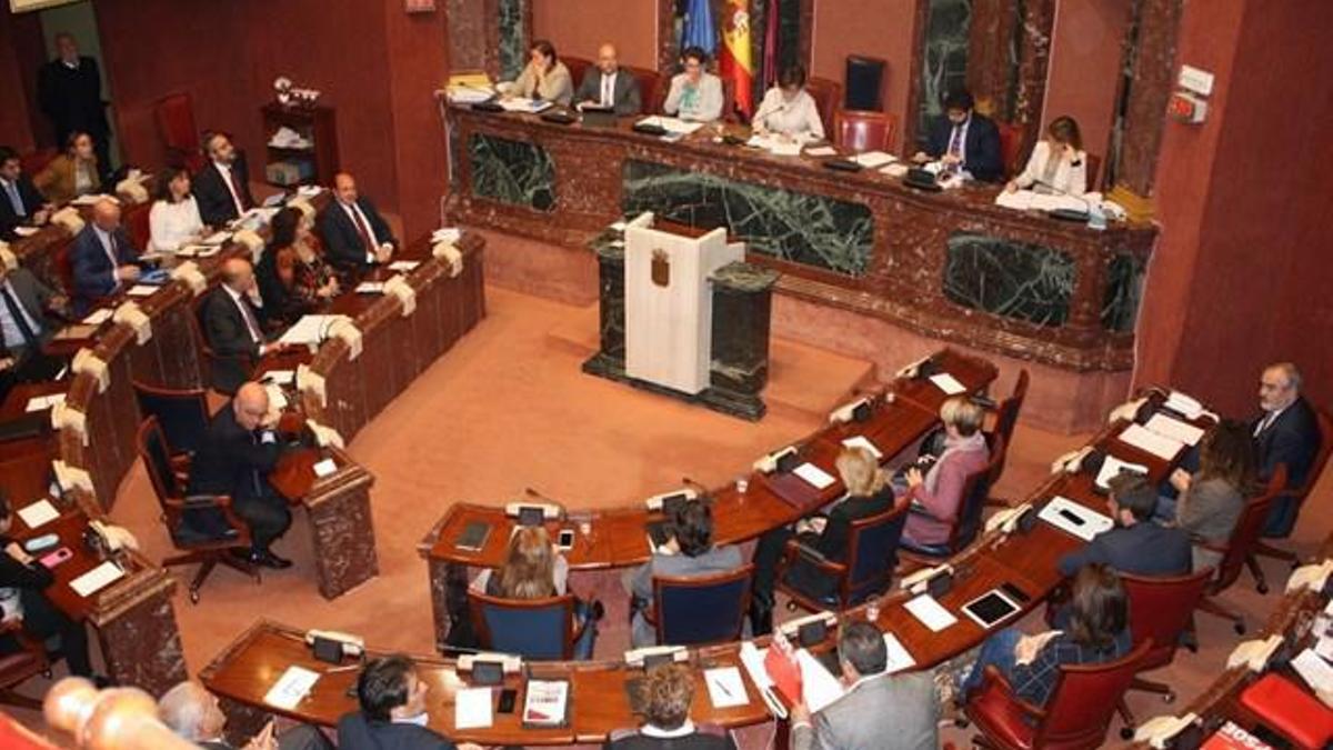 Pleno de la Asamblea Regional de Murcia.