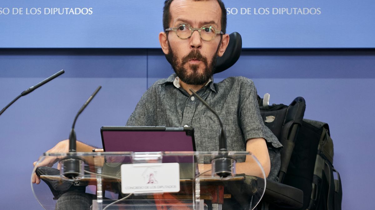 El portavoz de Unidas Podemos, Pablo Echenique.