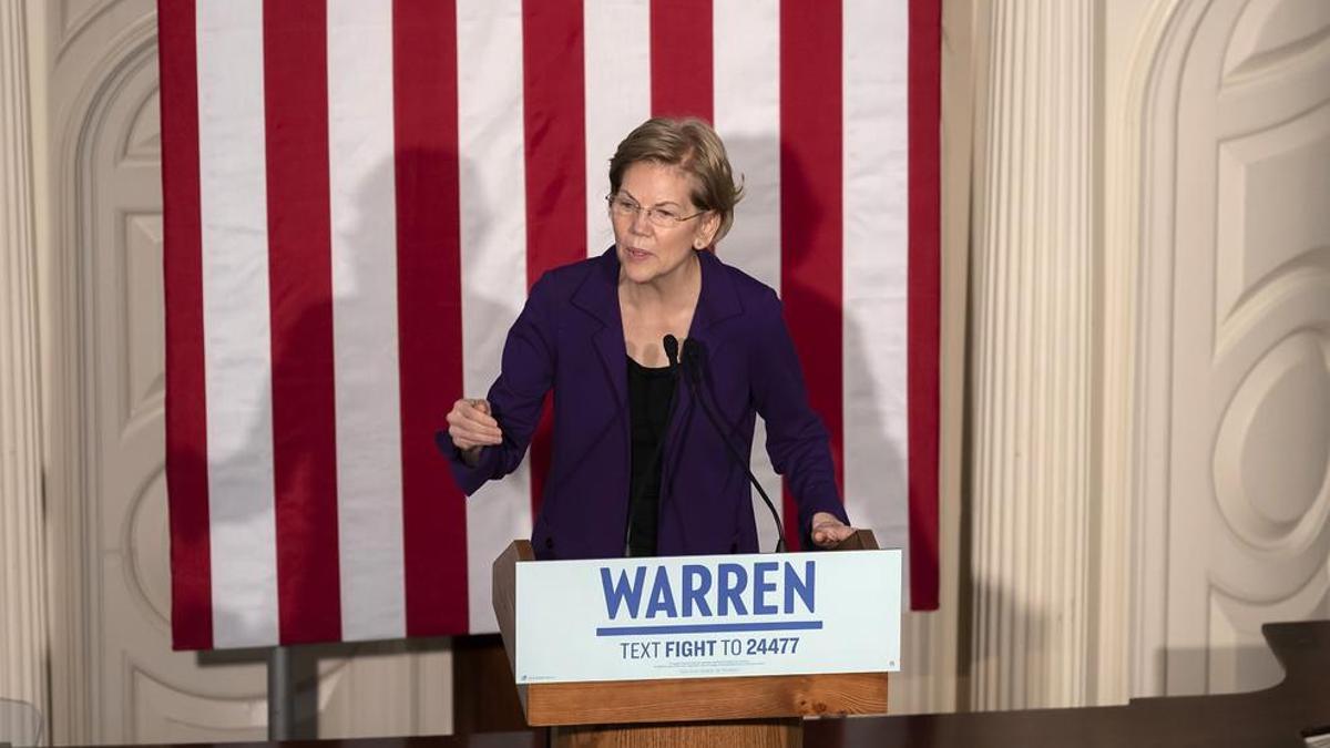Elizabeth Warren, candidata demócrata para las elecciones presidenciales de EEUU.