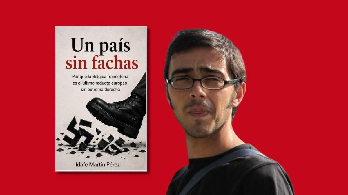 Idafe Martín junto a su libro 'Un país sin fachas'.