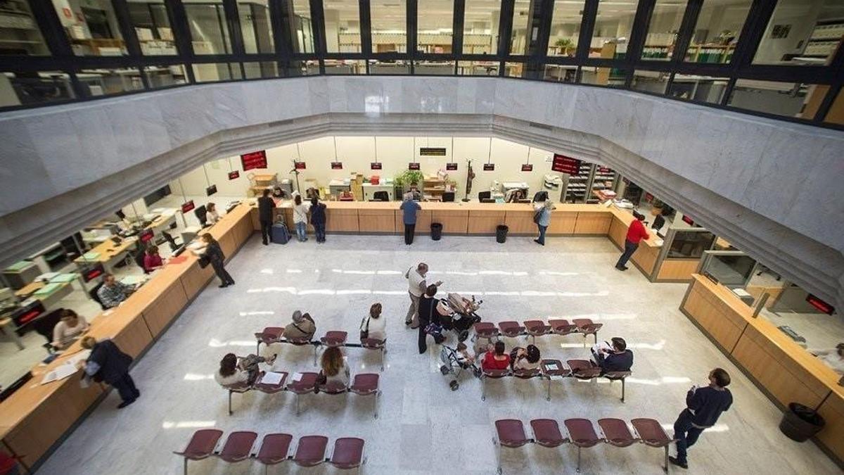 Una oficina de la Agencia Tributaria.