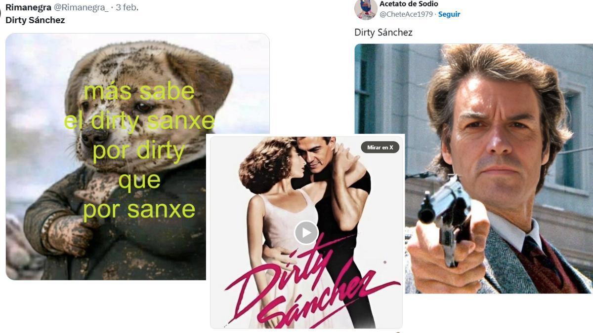 Memes de X y Bluesky.