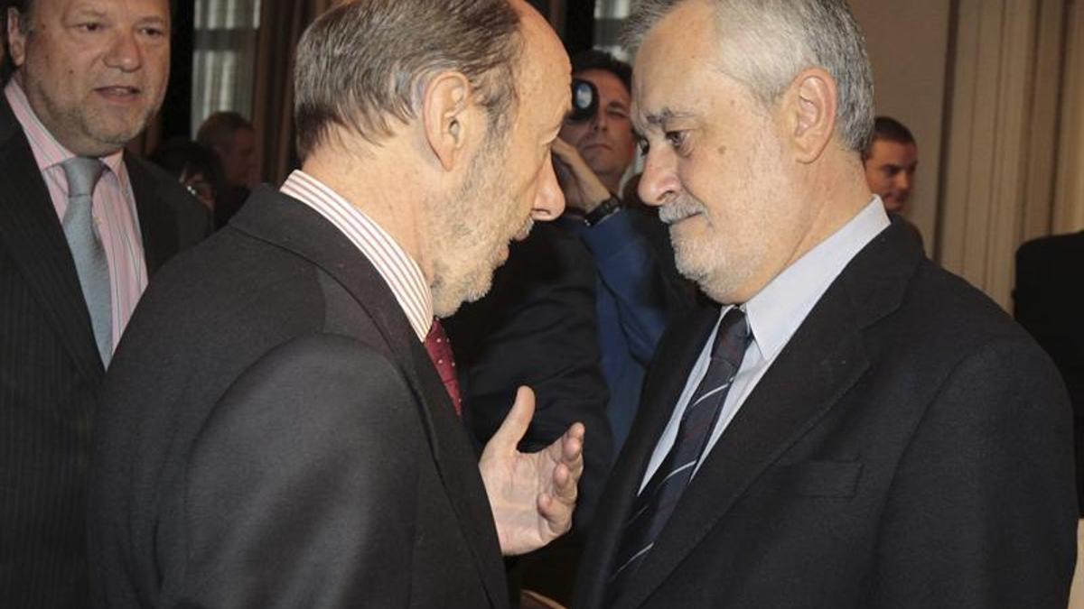 Griñán y Rubalcaba, en la conferencia de Nueva Economía Forum.