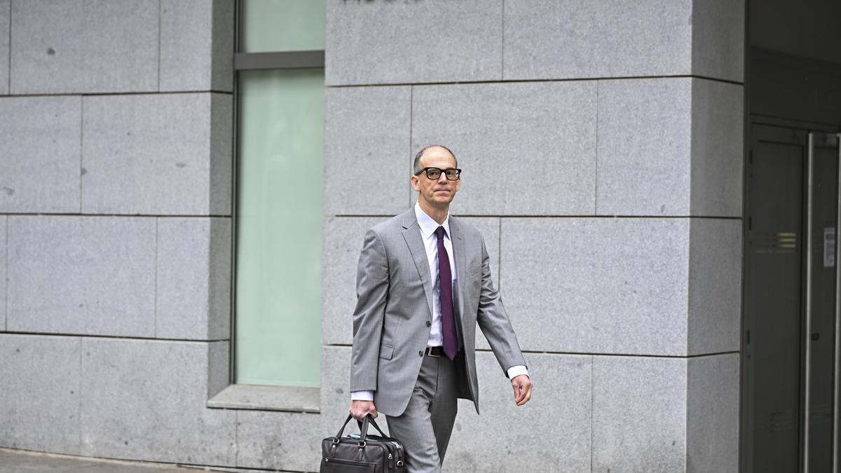 El principal investigador del 'caso Gürtel', Manuel Morocho, a su llegada a la Audiencia Nacional.