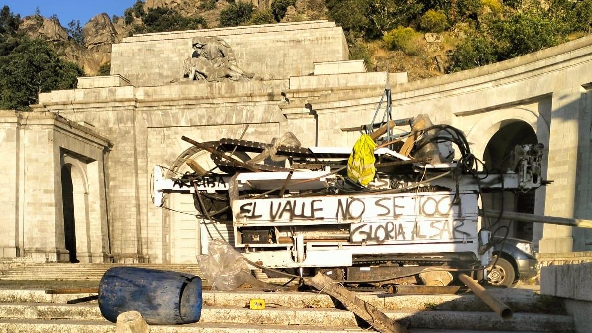 Maquinaria vandalizada