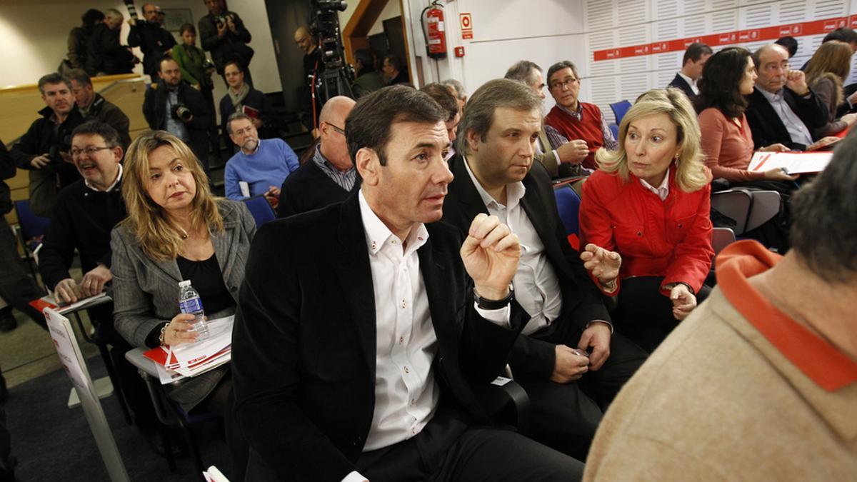 Tomás Gómez en el Comité Federal del pasado 12 de enero