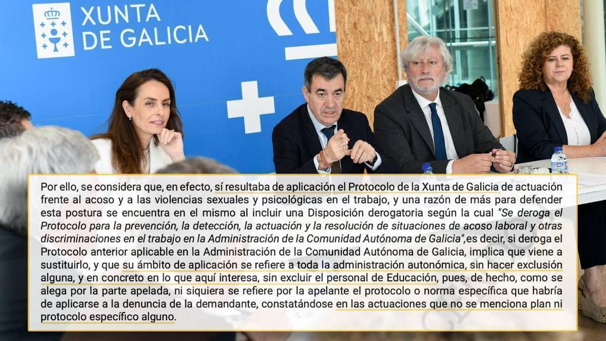 La cúpula de Educación y la sentencia que desmonta su gestión de acoso laboral.