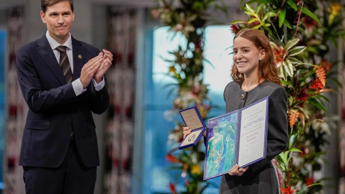 Machado confirma que llegará a Oslo en las próximas horas tras aceptar su hija el Nobel en su nombre