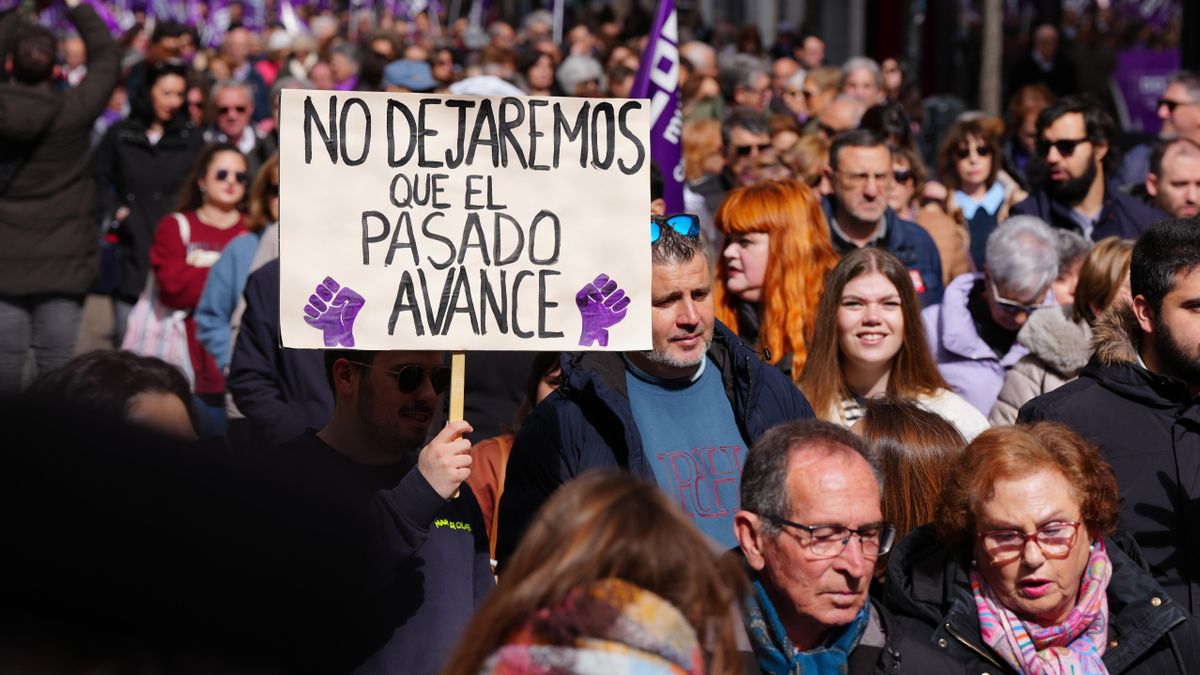 Imagen del 8M de 2026 en Valladolid.
