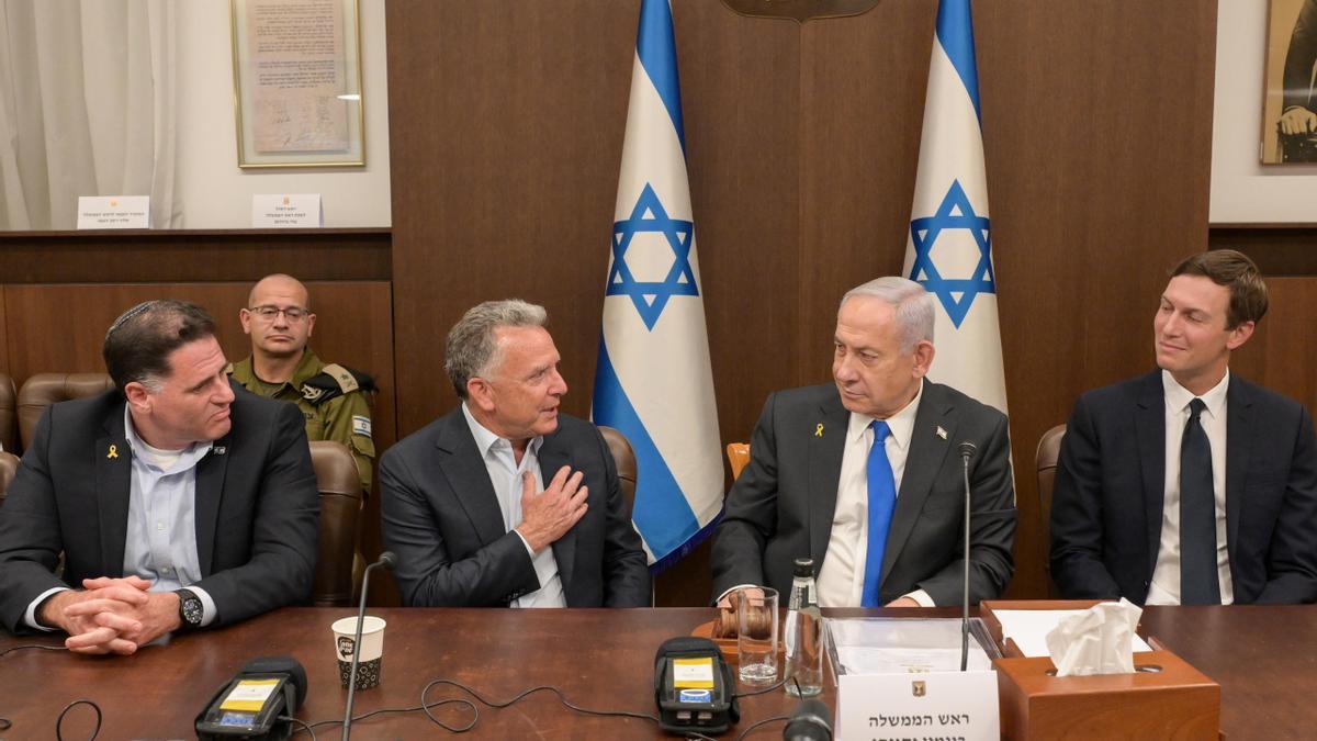 Benjamin Netanyahu, reunido con el enviado especial del presidente estadounidense Trump para Oriente Medio, Steve Witkoff.