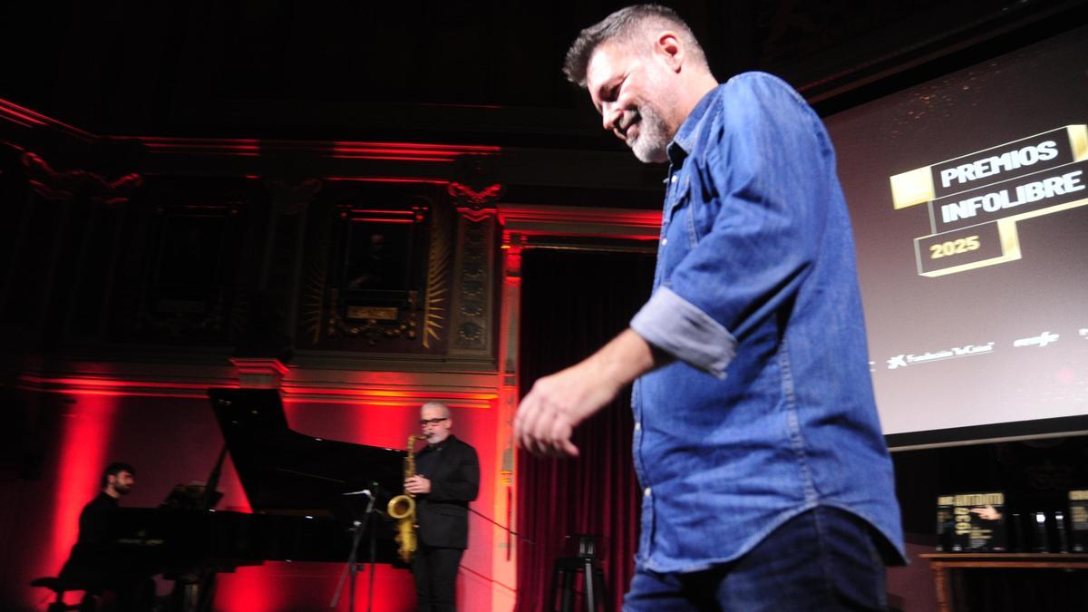 El humorista Héctor de Miguel, Quequé, en los Premios infoLibre 2025.