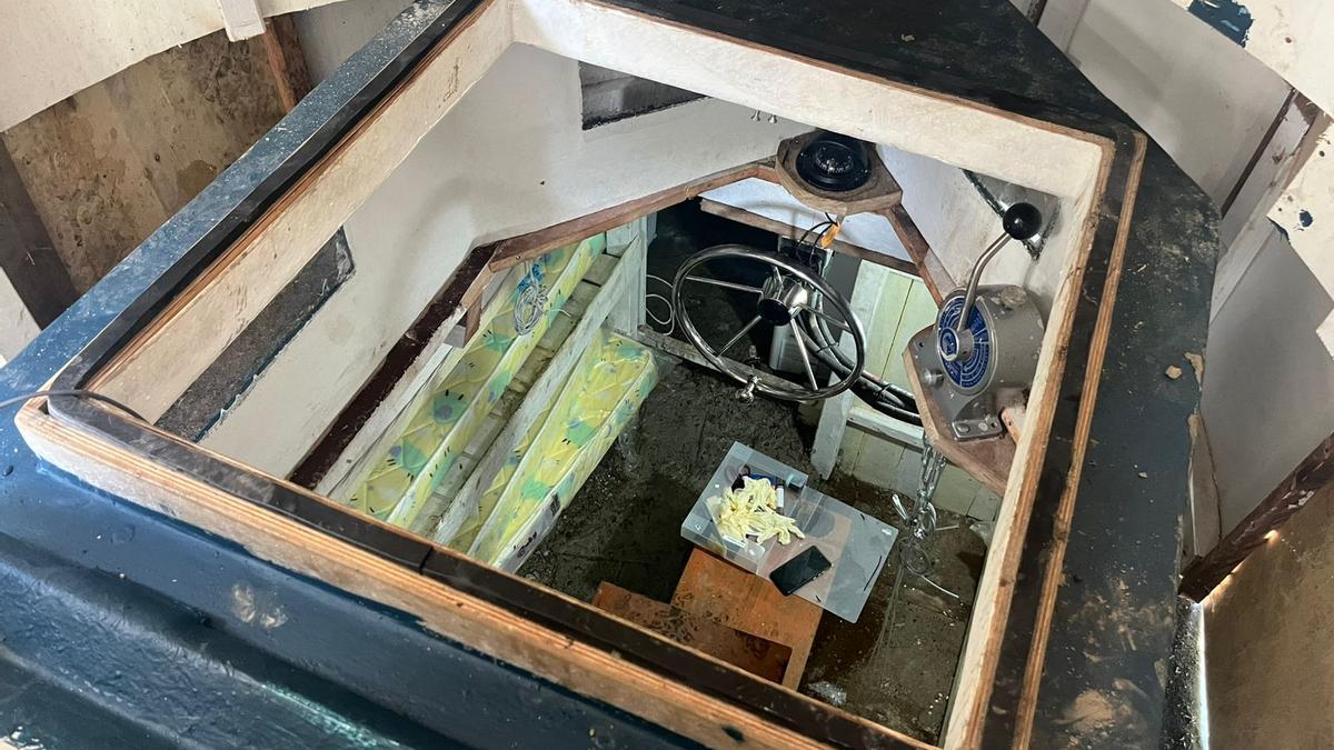 Imagen del interior del submarino.