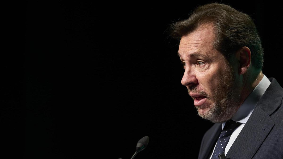 El ministro de Transportes y Movilidad Sostenible, Oscar Puente durante su intervención en el Foro Capital.