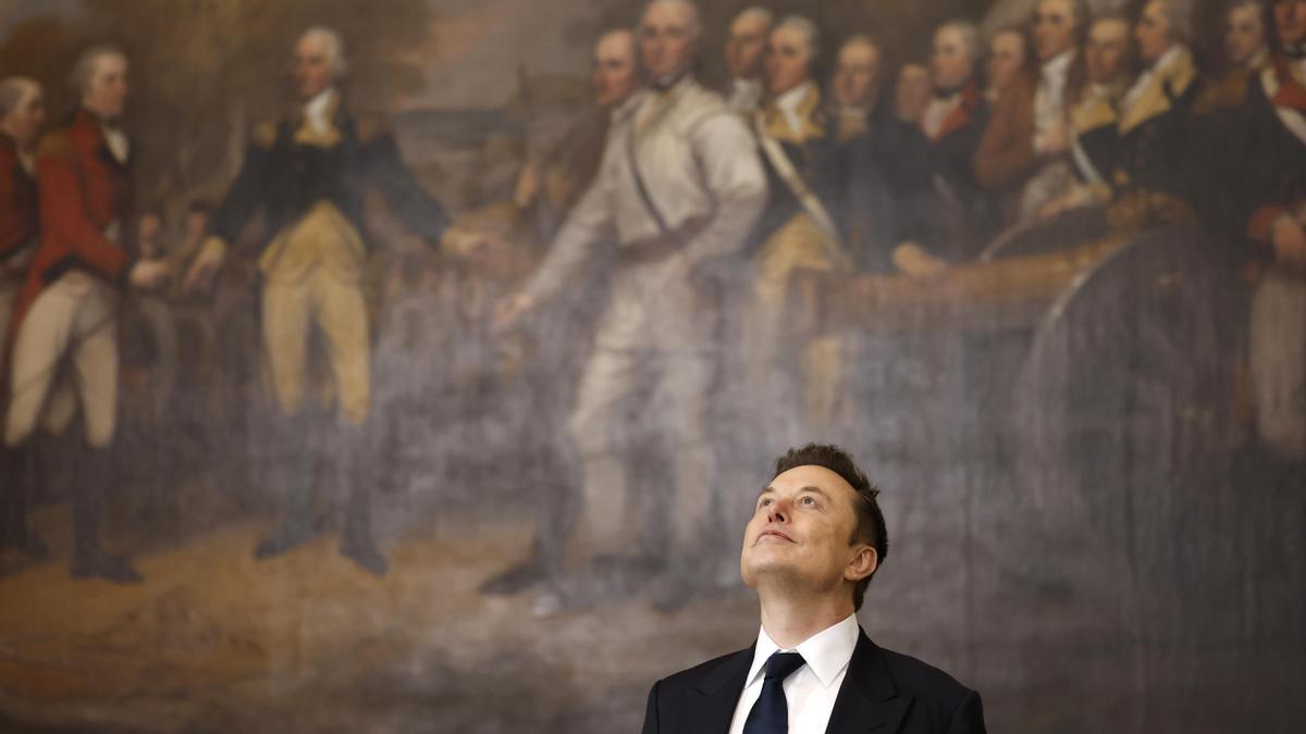 El multimillonario ultra Elon Musk, en la Casa Blanca el Capitolio de EEUU, en Washington.