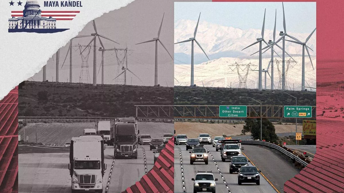 Montaje sobre la transición energética en Estados Unidos