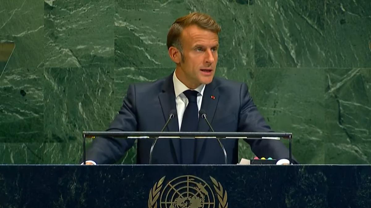El presidente de Francia, Emmanuel Macron, reconoce el Estado de Palestina en la ONU