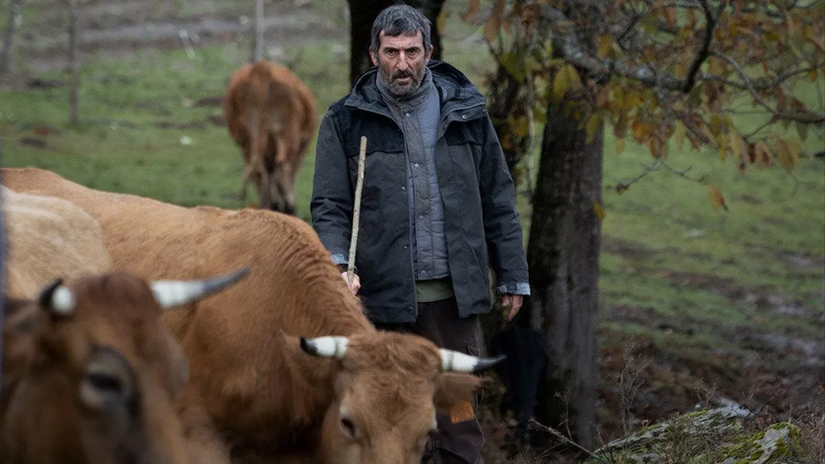El actor gallego Luis Zahera en una de las escenas de la película 'As bestas
