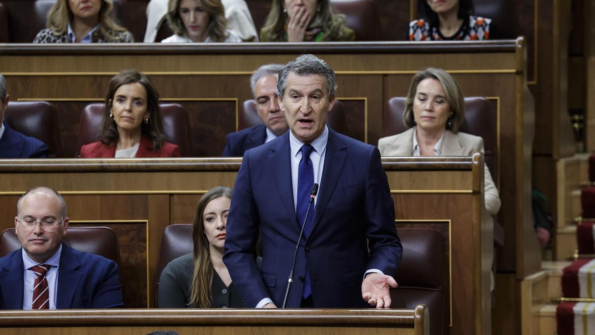 Feijóo, en el Congreso