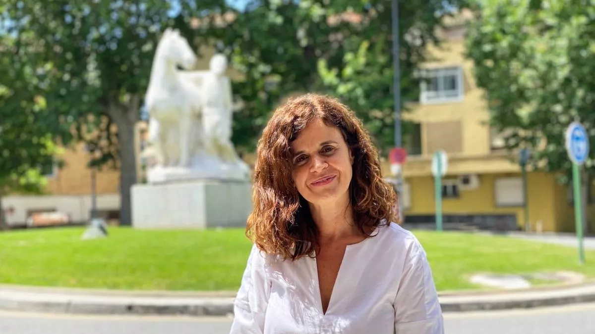 Esperanza Gómez, coordinadora general de Más País Andalucía, partido que tiene una alianza con Andalucía por Sí e Iniciativa del Pueblo Andaluz.