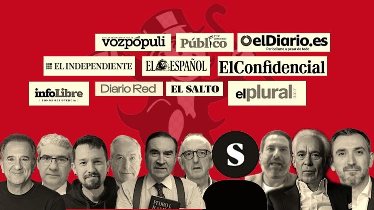 José Miguel Contreras. Casimiro García-Abadillo, Pablo Iglesias, Jesús Cacho, Pedro J. Ramírez, Jaume Roures, Cooperativa Editorial S. Coop., José María Garrido, José Antonio Sánchez e Ignacio Escolar.